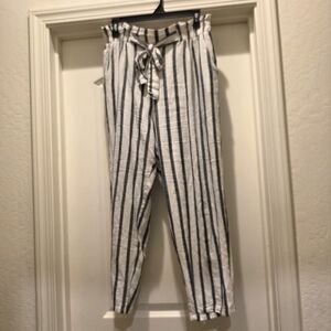 Ambiance Black and White Striped Apparel